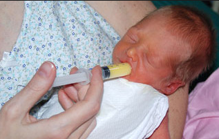 baby milk feeding syringe